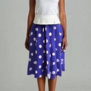 LULAROE POLKA DOT STRETCH SKIRT SZ 2X
